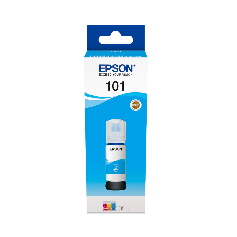 Чорнило Epson 101 EcoTank Cyan ink bottle 70 ml (C13T03V24A)